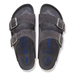 Arizona Soft Footbed Suede Leather Charcoal Tonal FB - BIRKENSTOCK