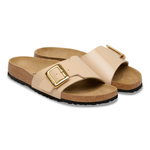 Catalina Cushion Buckle Birko-Flor Patent Patent Sand - BIRKENSTOCK