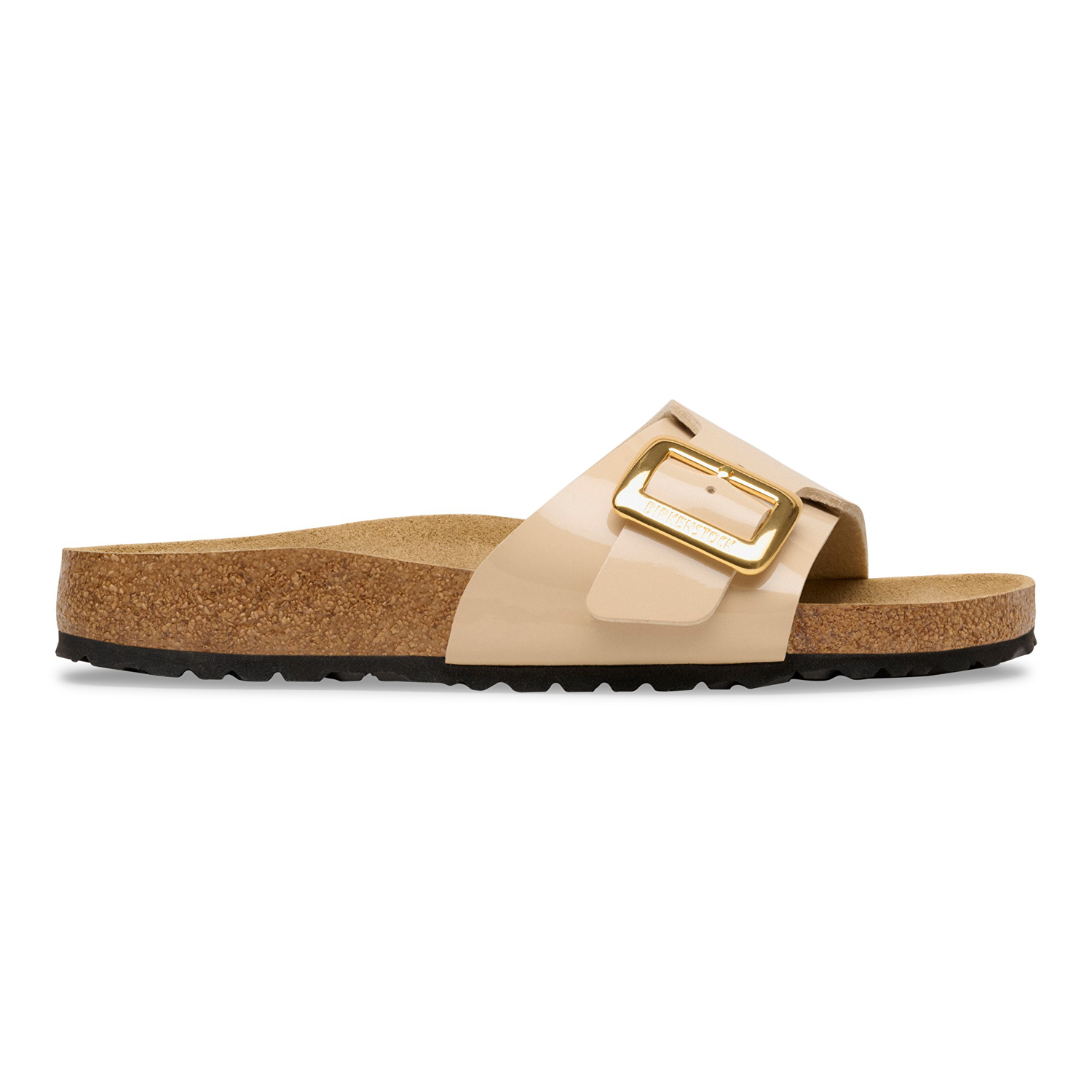 Catalina Cushion Buckle Birko-Flor Patent Patent Sand - BIRKENSTOCK
