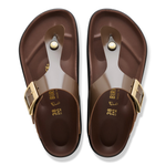 Gizeh Droplet Buckle Natural Leather Patent High-Shine Carafe - BIRKENSTOCK