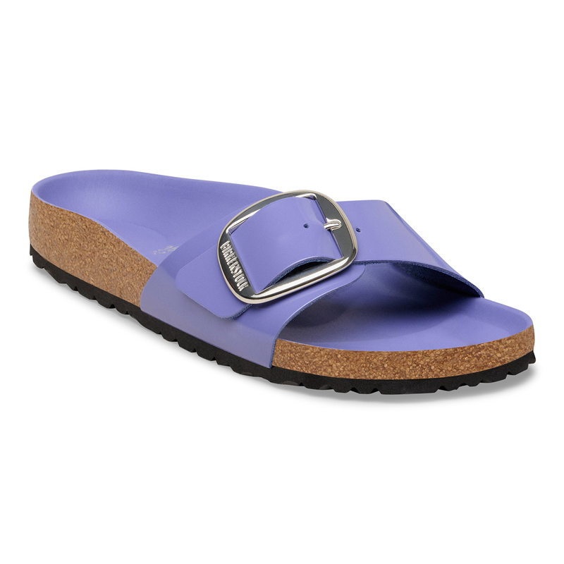 Madrid Big Buckle Natural Leather Patent High-Shine Purple Dusk