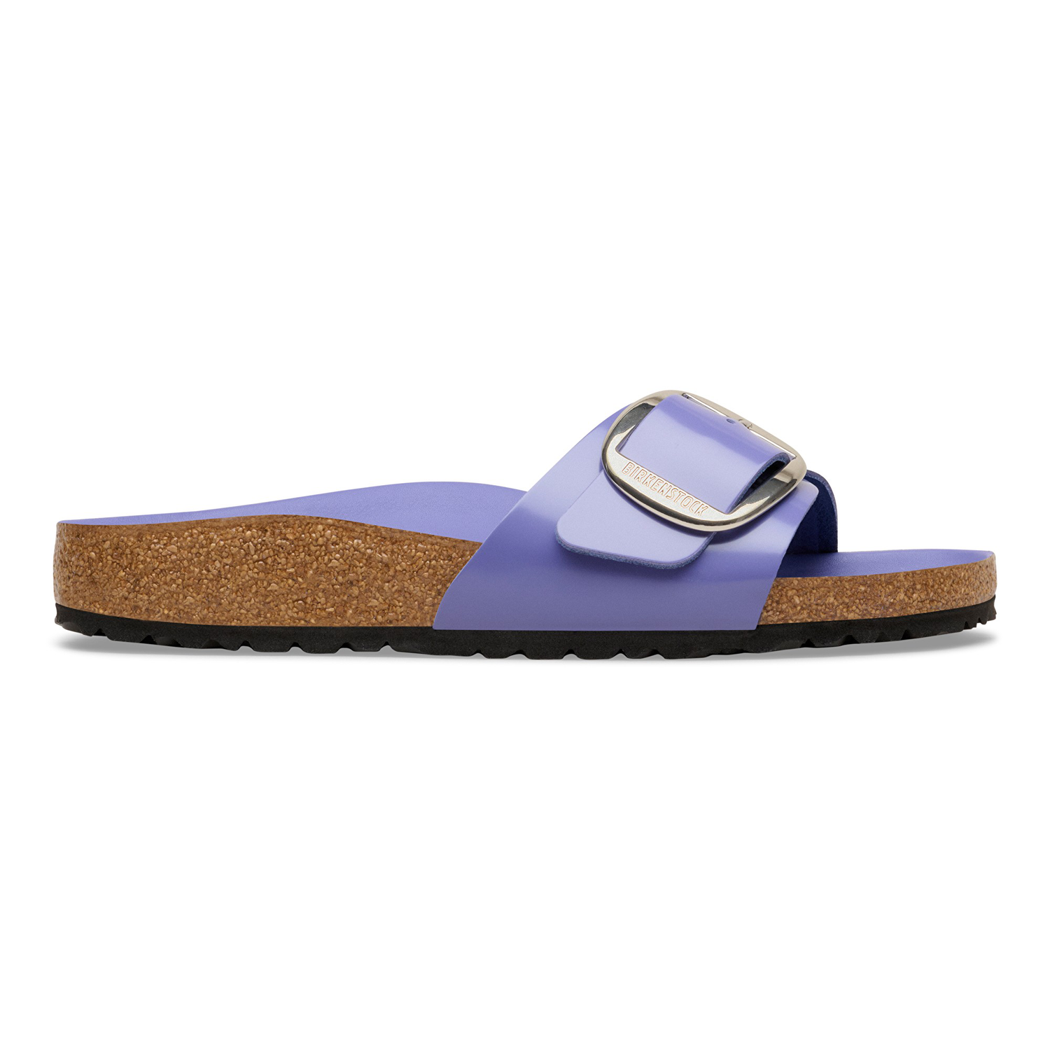 Madrid Big Buckle Natural Leather Patent High-Shine Purple Dusk - BIRKENSTOCK
