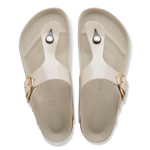 Gizeh Big Buckle Natural Leather Patent High-Shine Oyster - BIRKENSTOCK