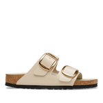 Arizona Big Buckle Natural Leather Patent High-Shine Oyster - BIRKENSTOCK