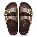 Arizona Droplet Buckle Natural Leather Patent High-Shine Carafe - BIRKENSTOCK