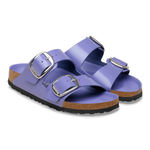 Arizona Big Buckle Natural Leather Patent High-Shine Purple Dusk - BIRKENSTOCK
