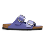 Arizona Big Buckle Natural Leather Patent High-Shine Purple Dusk - BIRKENSTOCK
