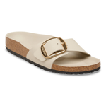 Madrid Big Buckle Natural Leather Patent High-Shine Oyster - BIRKENSTOCK