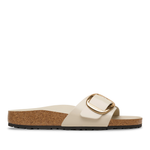 Madrid Big Buckle Natural Leather Patent High-Shine Oyster - BIRKENSTOCK