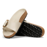 Madrid Big Buckle Natural Leather Patent High-Shine Oyster - BIRKENSTOCK