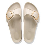 Madrid Big Buckle Natural Leather Patent High-Shine Oyster - BIRKENSTOCK