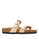 Mayari Flower Embellishment Natural Leather Light Rose - BIRKENSTOCK