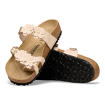 Mayari Flower Embellishment Natural Leather Light Rose - BIRKENSTOCK