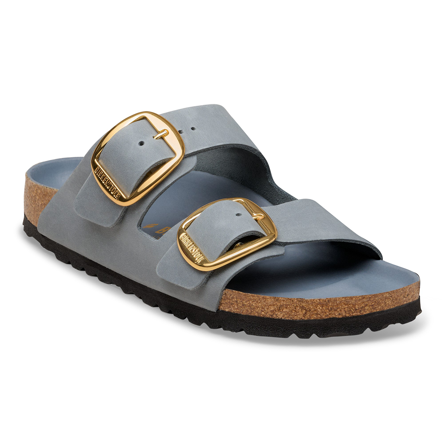 Arizona Big Buckle Natural Leather Oiled Basalt Gray - BIRKENSTOCK