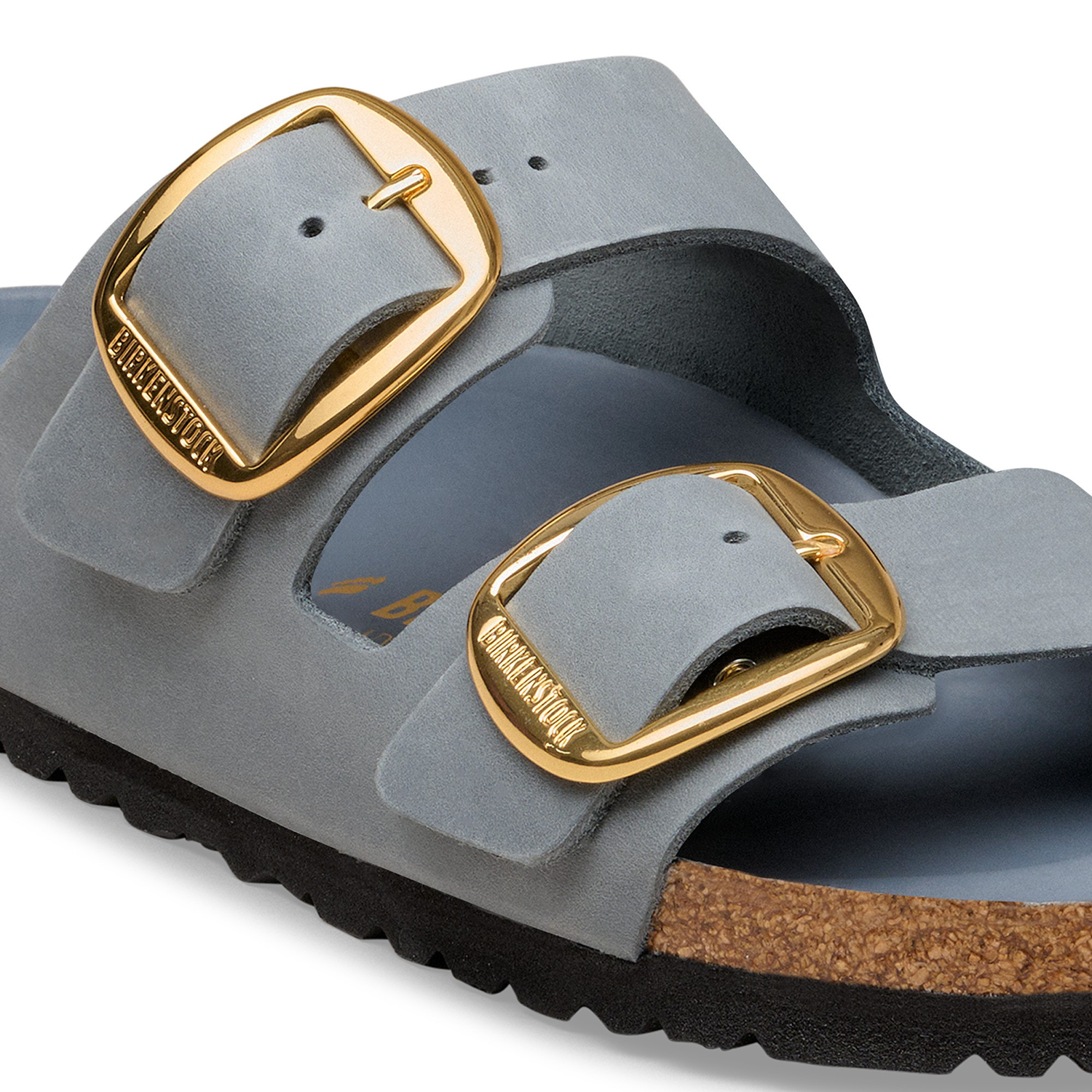 Arizona Big Buckle Natural Leather Oiled Basalt Gray - BIRKENSTOCK