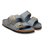 Arizona Big Buckle Natural Leather Oiled Basalt Gray - BIRKENSTOCK