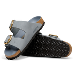 Arizona Big Buckle Natural Leather Oiled Basalt Gray - BIRKENSTOCK