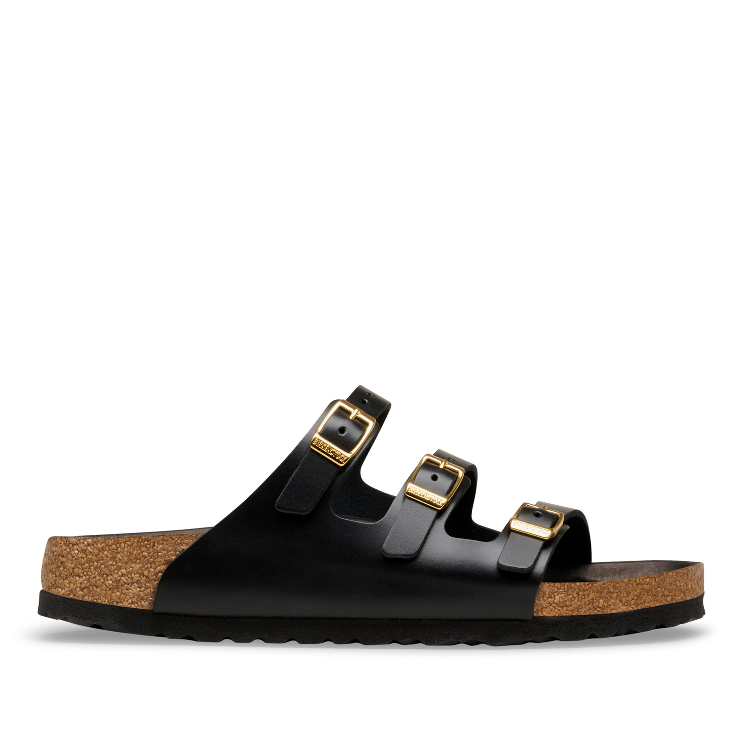 Florida Fresh Natural Leather Black New Dressy Leather - BIRKENSTOCK