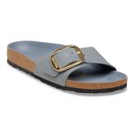 Madrid Big Buckle Natural Leather Oiled Basalt Gray - BIRKENSTOCK