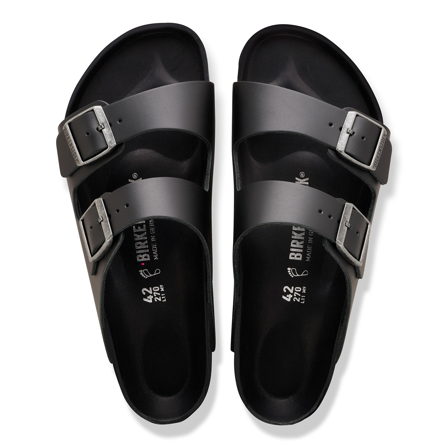 Arizona BS Natural Leather Black - BIRKENSTOCK