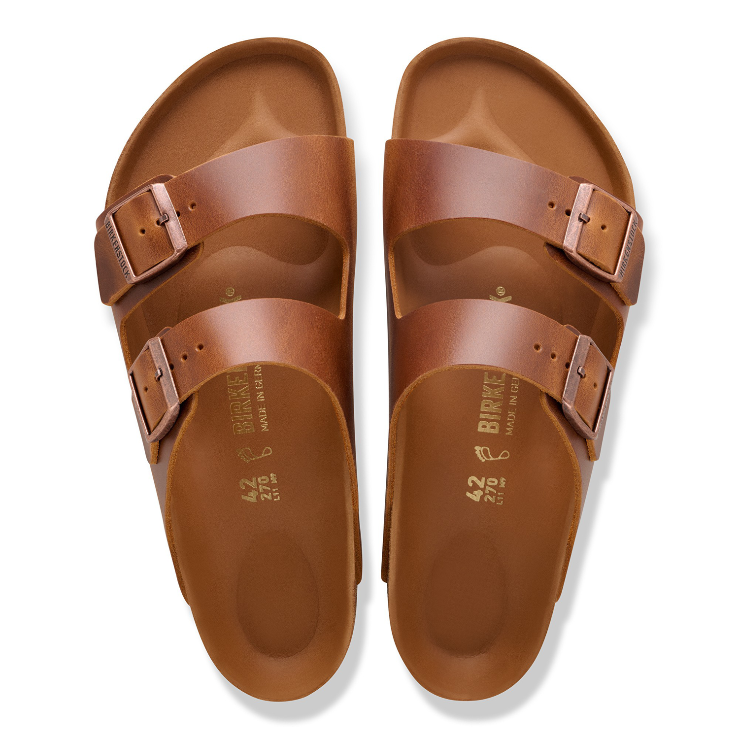 Arizona BS Natural Leather Cognac - BIRKENSTOCK