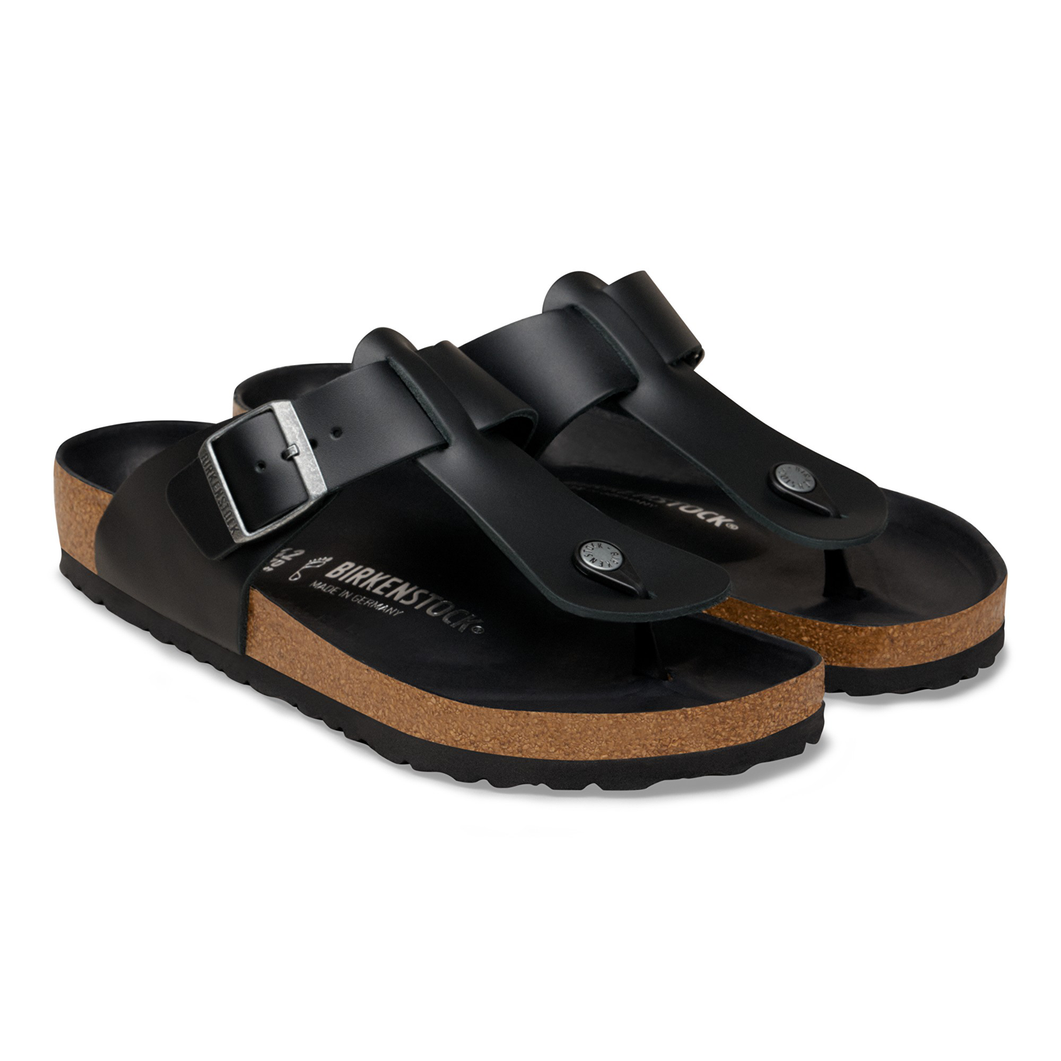 Safaga Natural Leather Black - BIRKENSTOCK