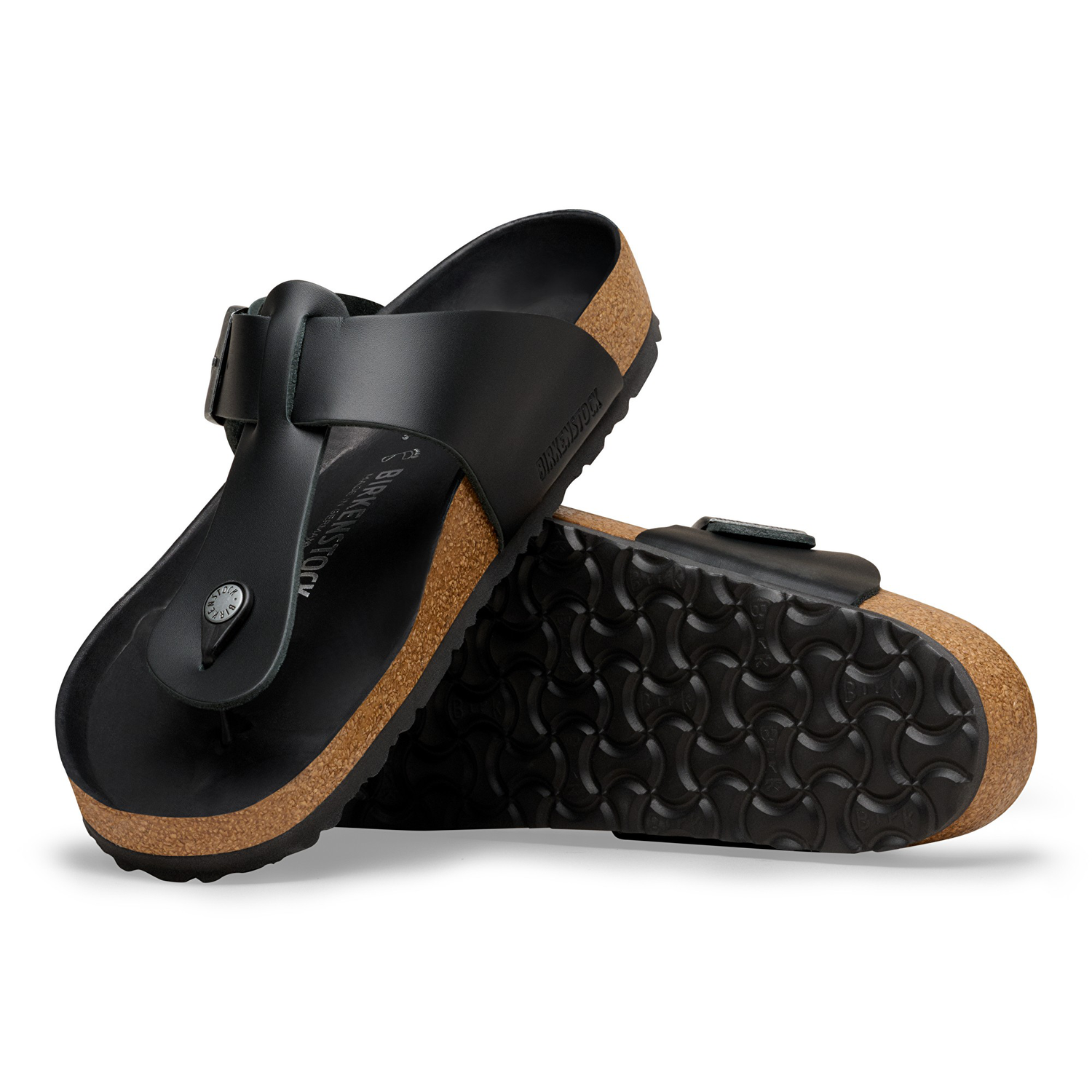 Safaga Natural Leather Black - BIRKENSTOCK