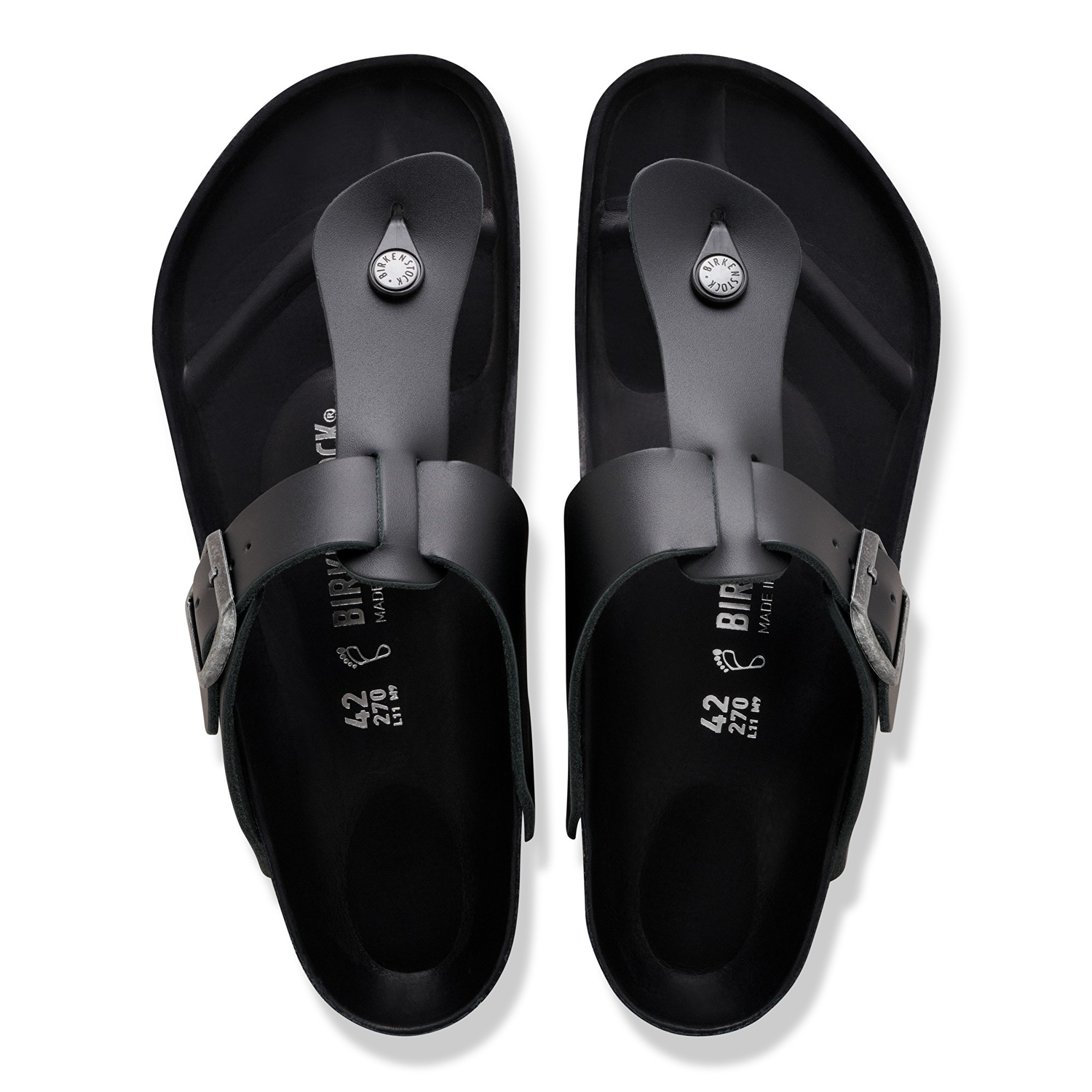 Safaga Natural Leather Black - BIRKENSTOCK