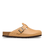 Boston BS Natural Leather Embossed Nature Semi Veg Tan - BIRKENSTOCK