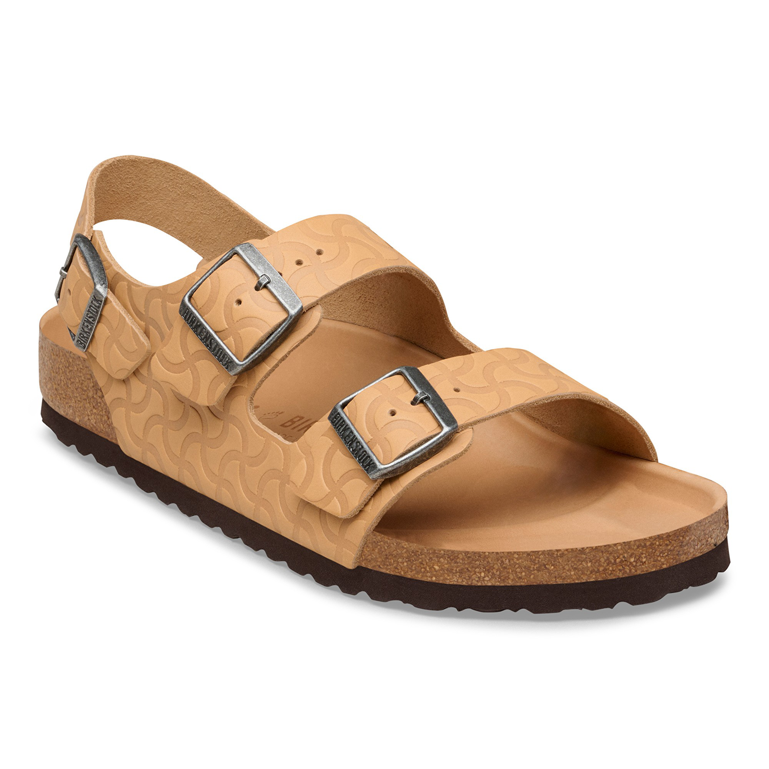 Milano BS Natural Leather Embossed Nature Semi Veg Tan - BIRKENSTOCK