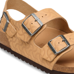 Milano BS Natural Leather Embossed Nature Semi Veg Tan - BIRKENSTOCK