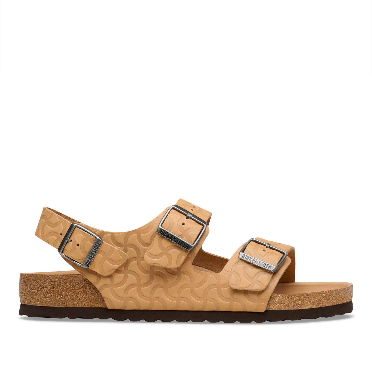 Milano BS Natural Leather Embossed Nature Semi Veg Tan - BIRKENSTOCK