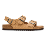 Milano BS Natural Leather Embossed Nature Semi Veg Tan - BIRKENSTOCK