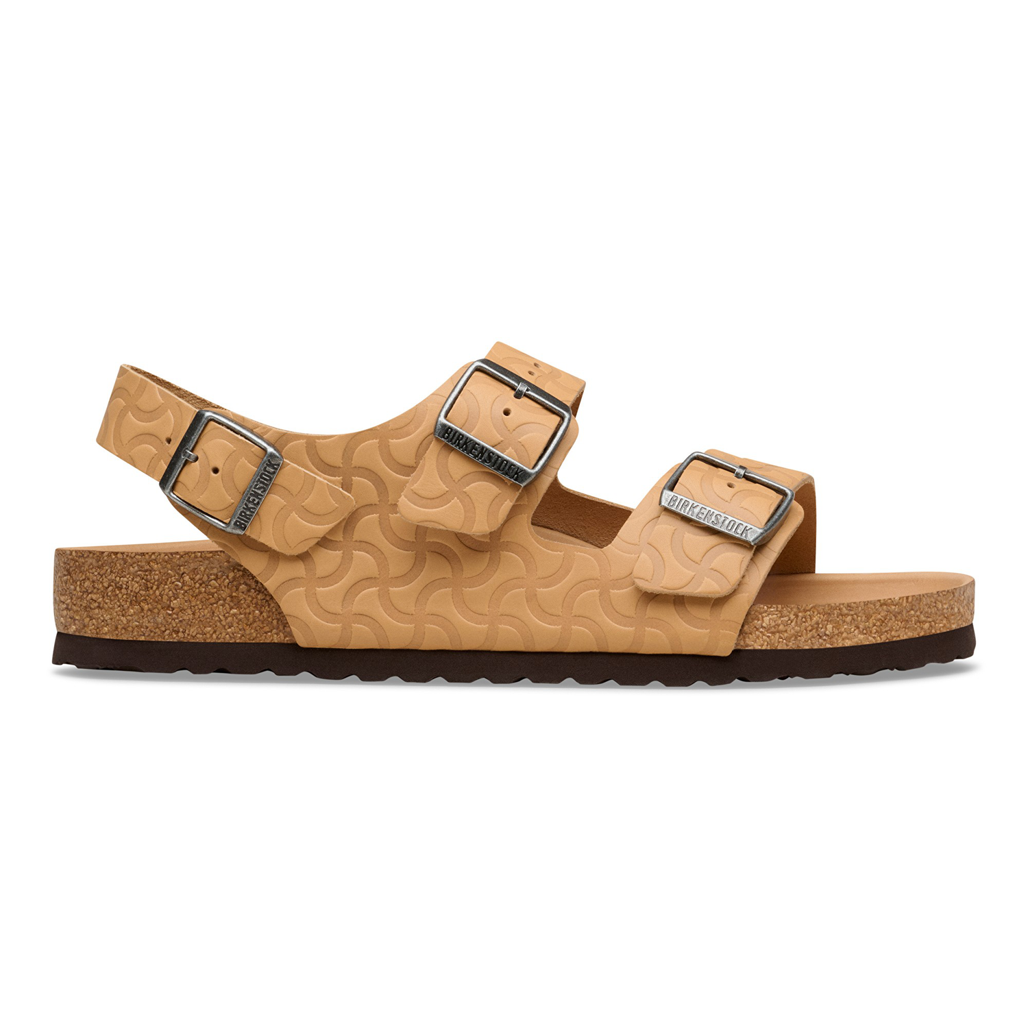 Milano BS Natural Leather Embossed Nature Semi Veg Tan - BIRKENSTOCK
