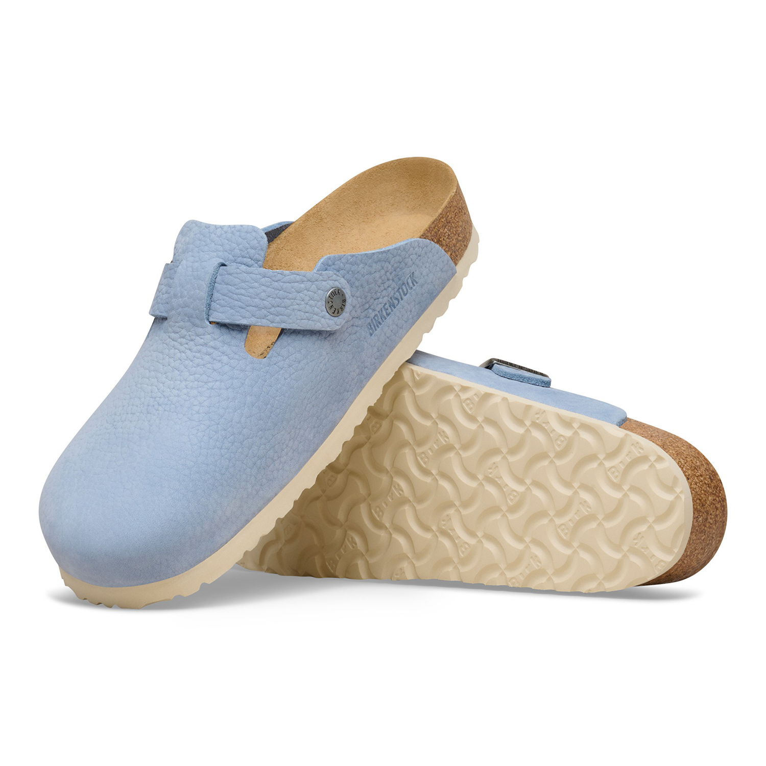 Boston BS Nubuk Leather Archive Denim Blue - BIRKENSTOCK