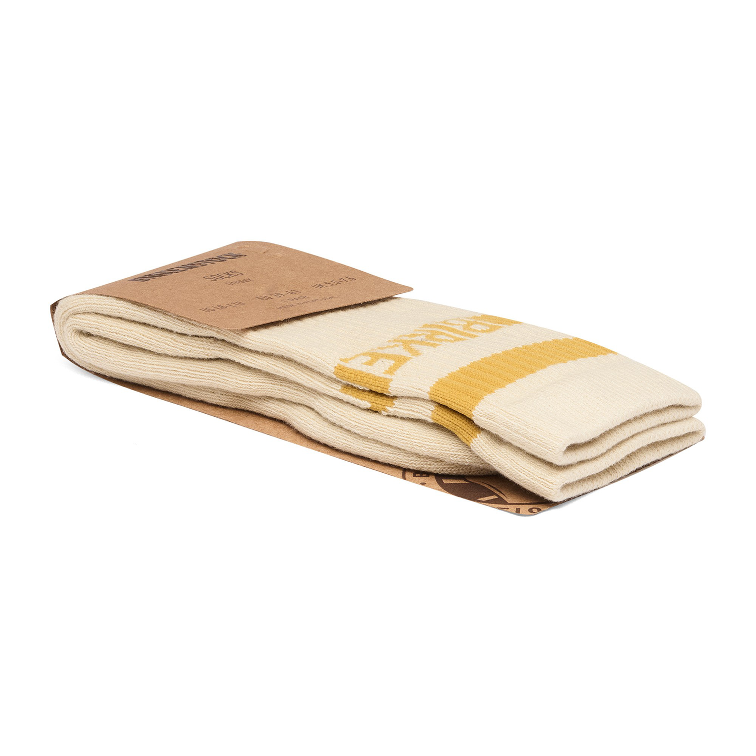 Cotton Tennis Socks Cotton/Polyamid/Elastane Oatmeal/Archive Yellow - BIRKENSTOCK