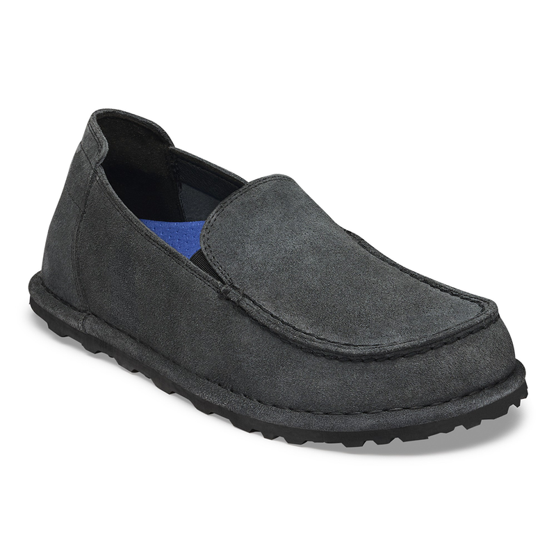 Utti Low Slip On Suede Leather Charcoal