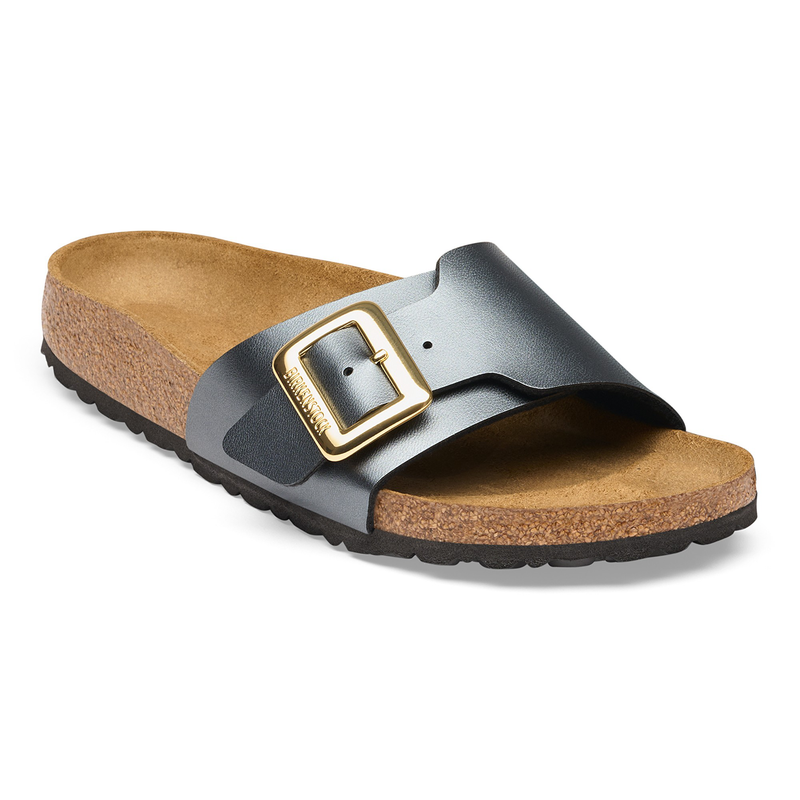 Catalina Cushion Buckle Birko-Flor Metallic Black