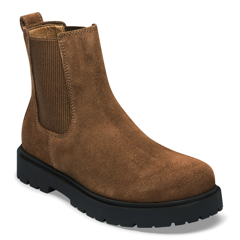 Highwood Slip On Mid Suede Leather Dark Tea