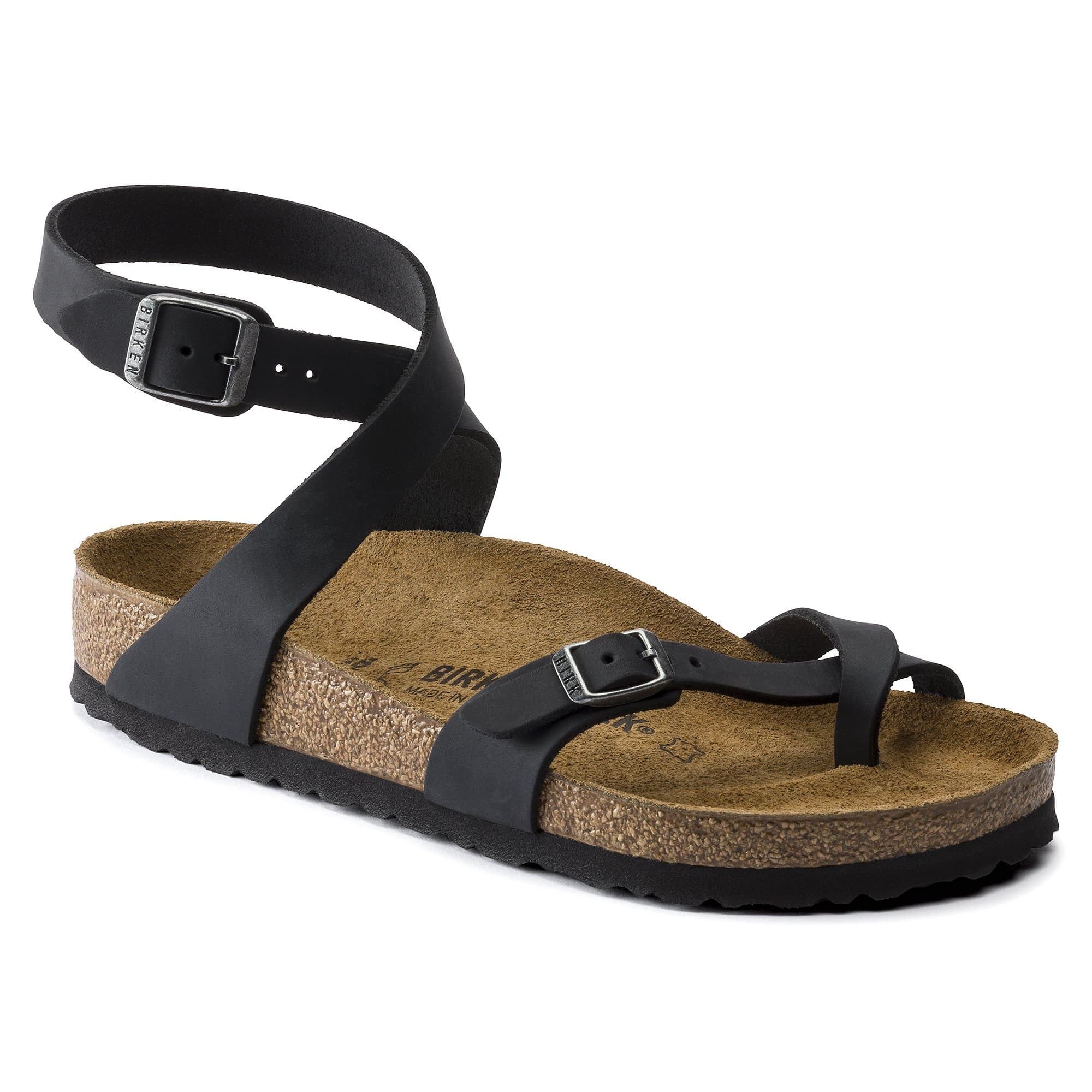 BIRKENSTOCK Yara Oiled Leather Sandal Black birkenstock-yara-oiled-leather-sandal-black
