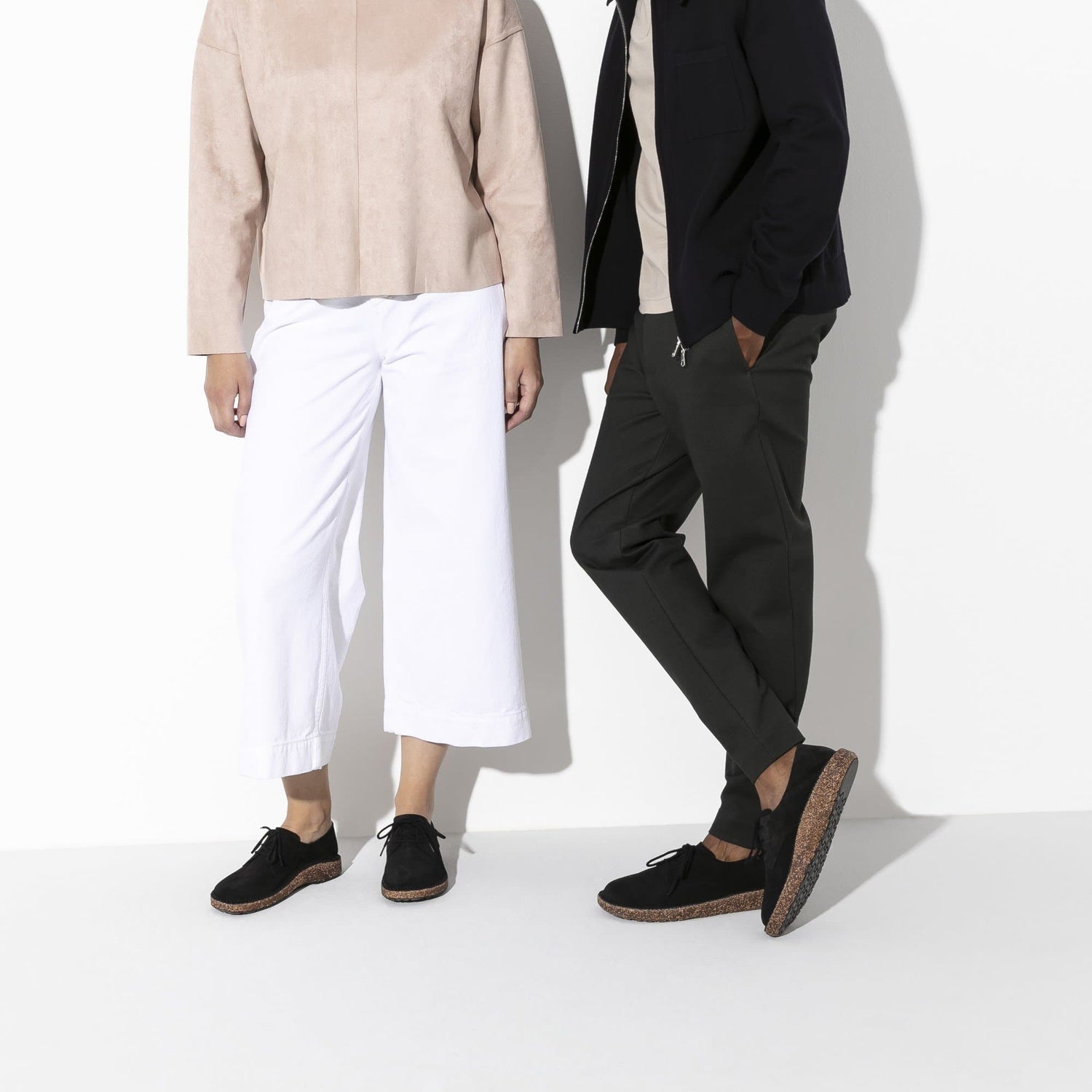 BIRKENSTOCK Gary Suede Leather Shoe Black