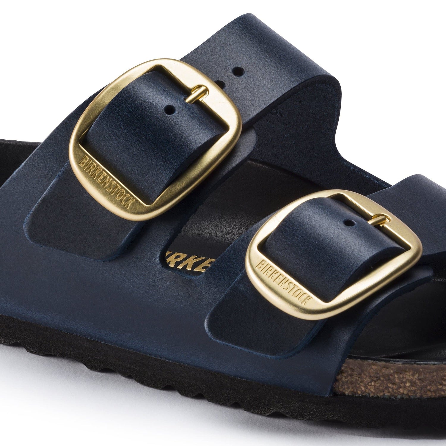 BIRKENSTOCK Arizona Big Buckle Oiled Leather Sandal Blue