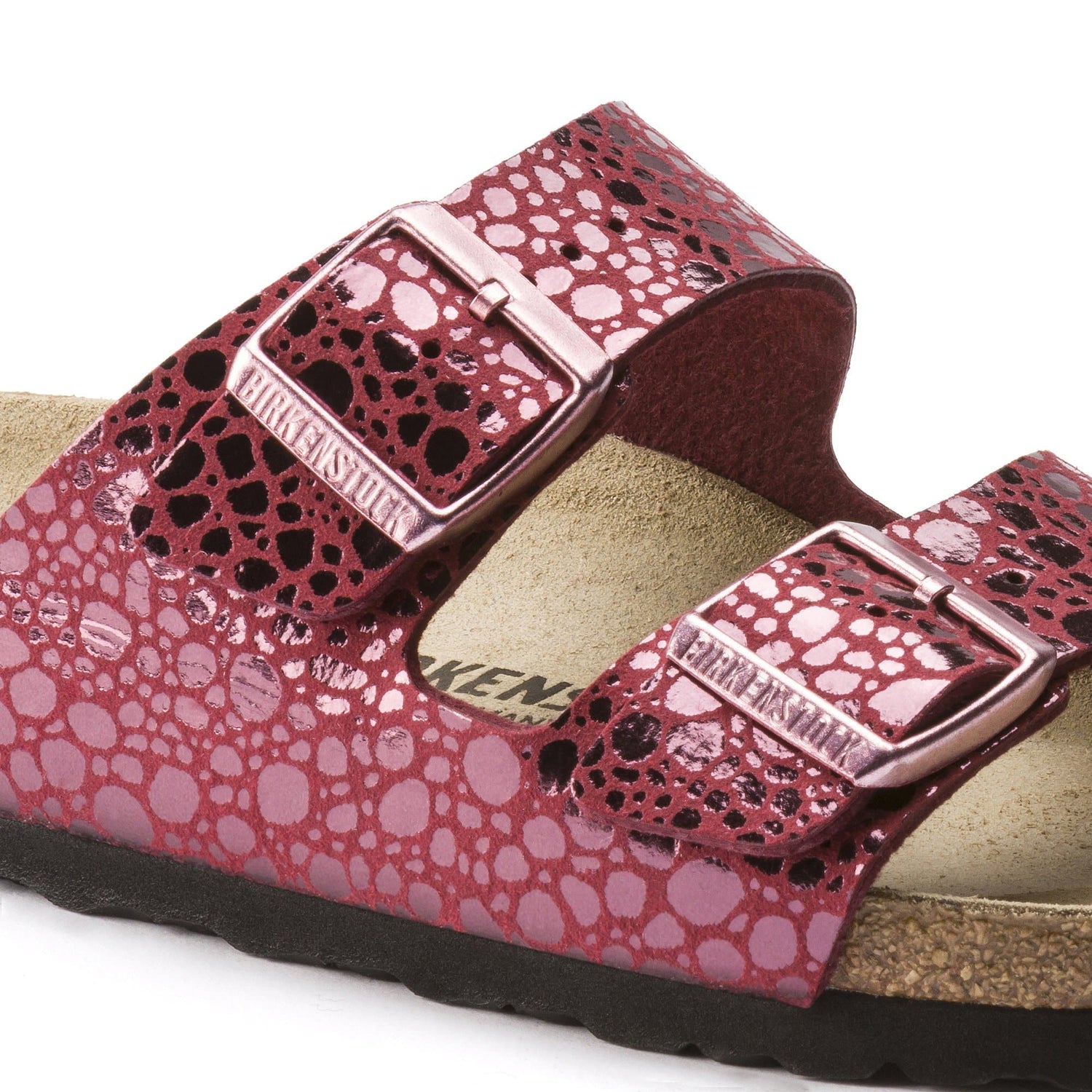 BIRKENSTOCK Arizona Birko-Flor Sandals Metallic Stones Port