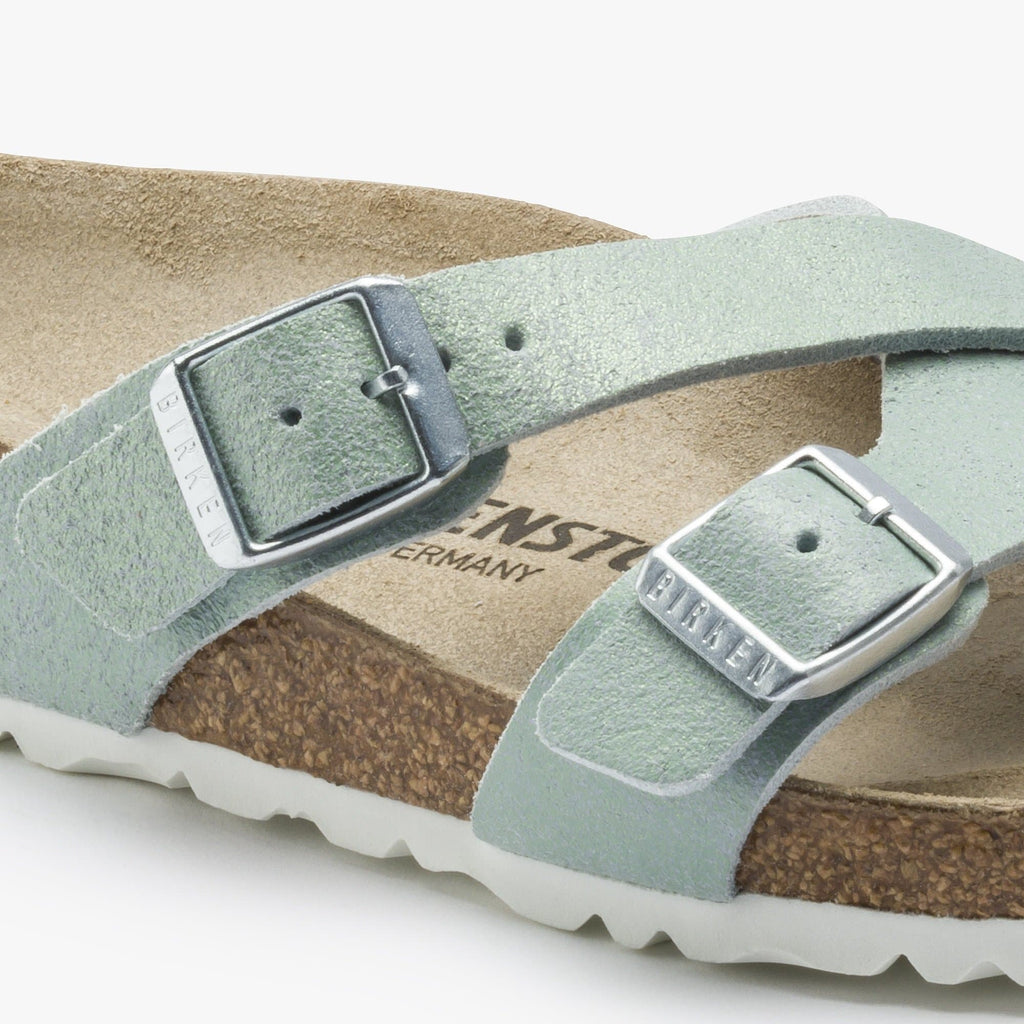 Yao Suede Leather Washed Metallic Mineral - BIRKENSTOCK