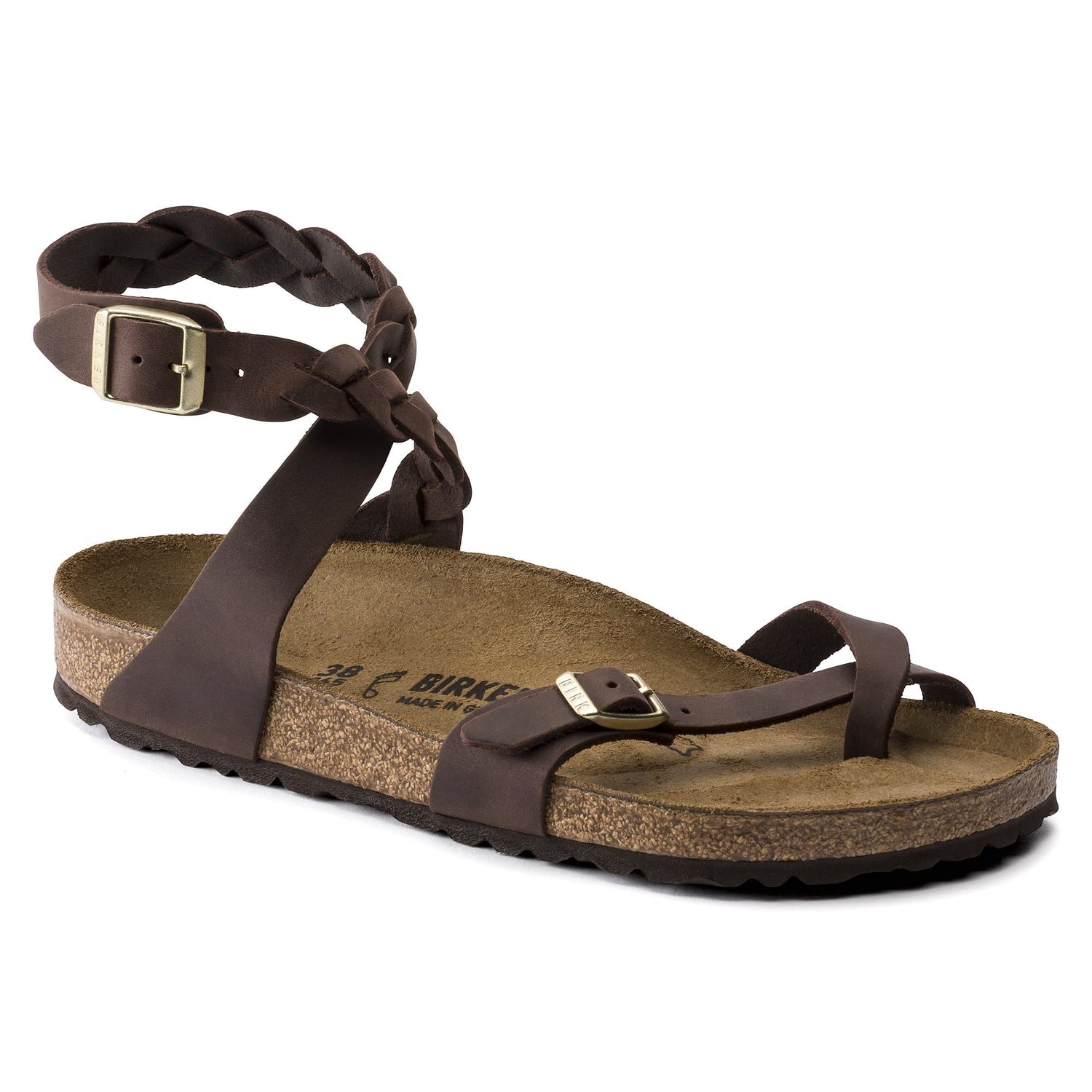 BIRKENSTOCK Yara Oiled Leather Sandal Habana