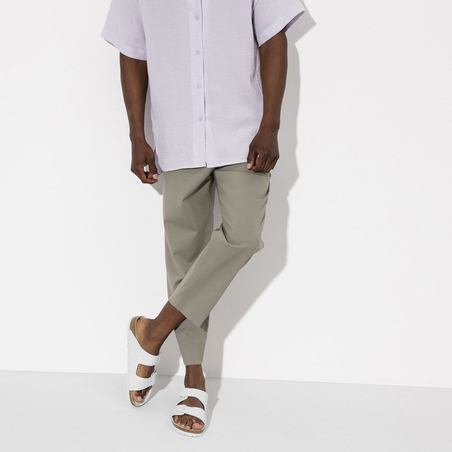 Arizona Embossed Natural Leather - BIRKENSTOCK