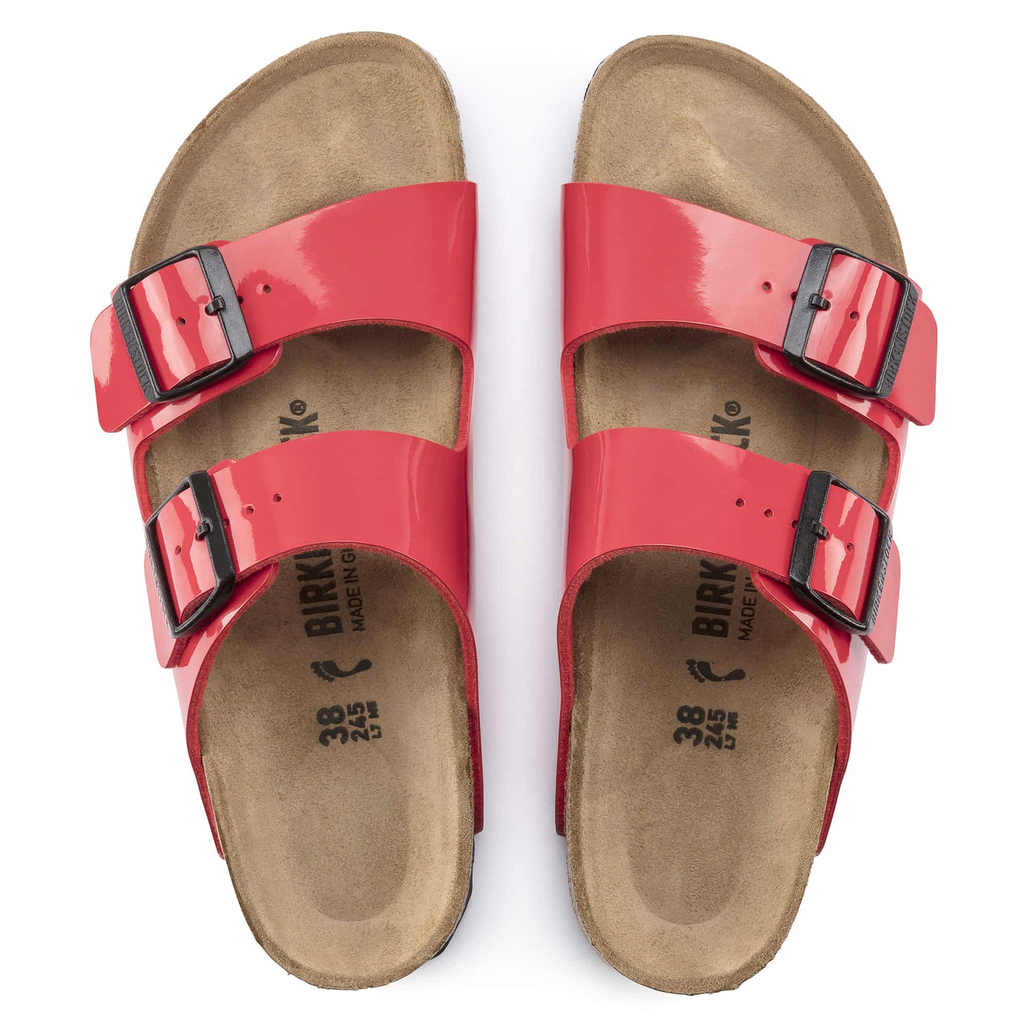 Birkenstock Madrid Red Patent Birkenstock Cherry Red