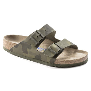 BIRKENSTOCK Arizona Soft Footbed Birko-Flor Desert Soil Camo Green Sandal