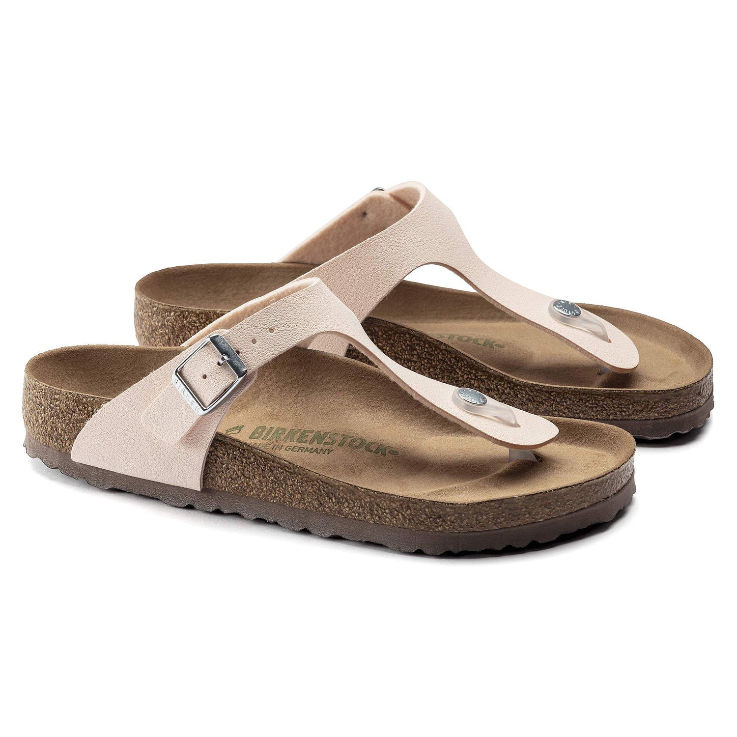 BIRKENSTOCK Gizeh Vegan Birko-Flor Nubuck Sandals Light Rose
