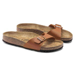 Birkenstock Brown/Ginger Madrid Birko-Flor pair